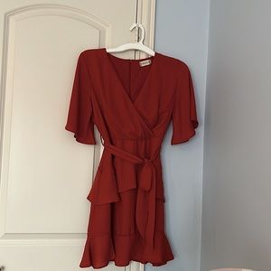 Altar’d State Macy Satin Dress/ wedding guest dresss
